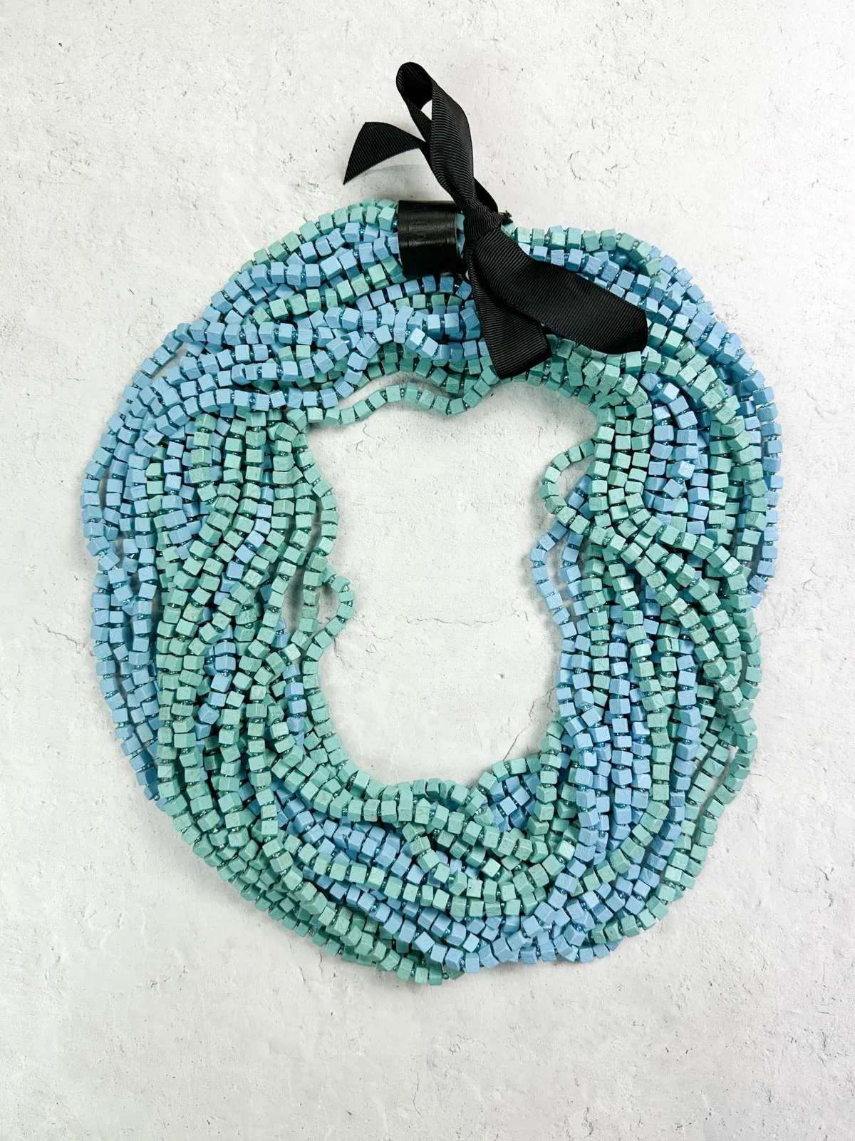 The Next Pashmina Beaded Necklace, Turquoise/Powder Blue