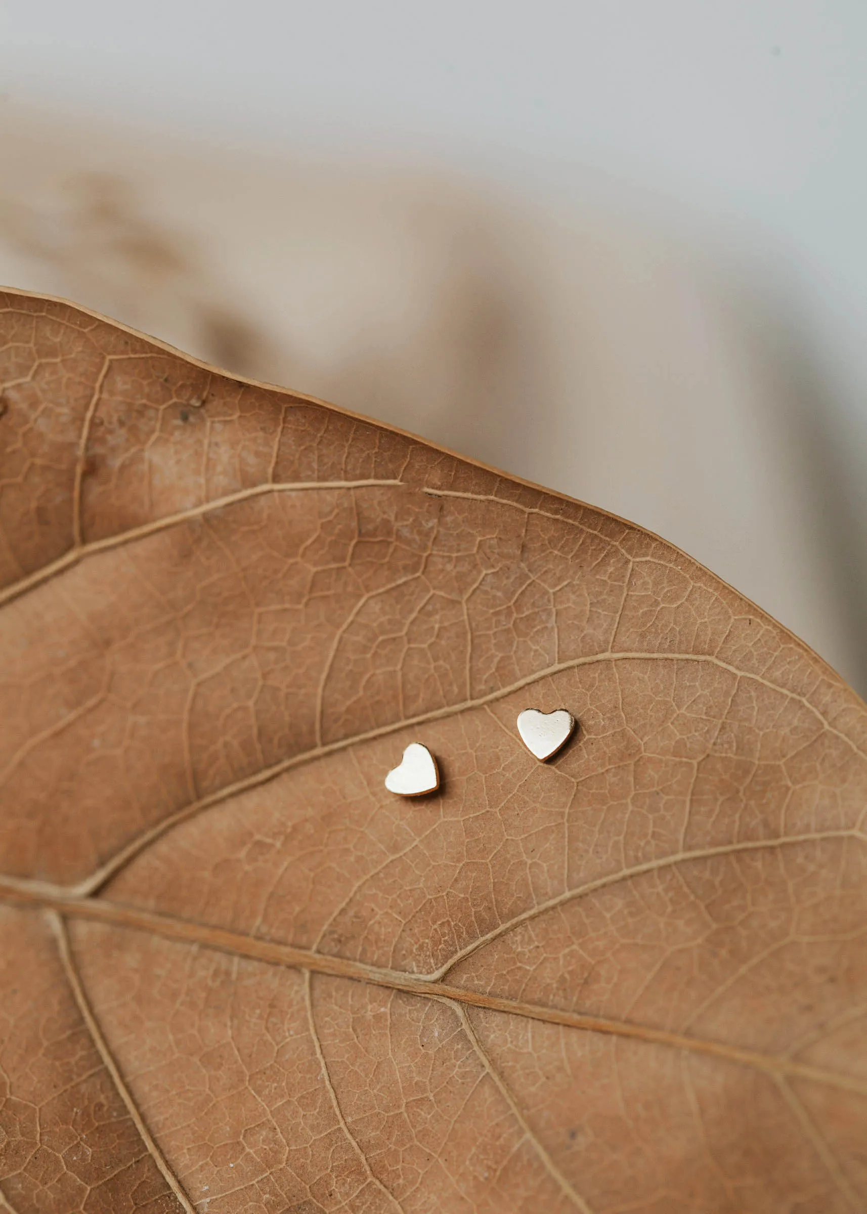 Tiny Heart Studs