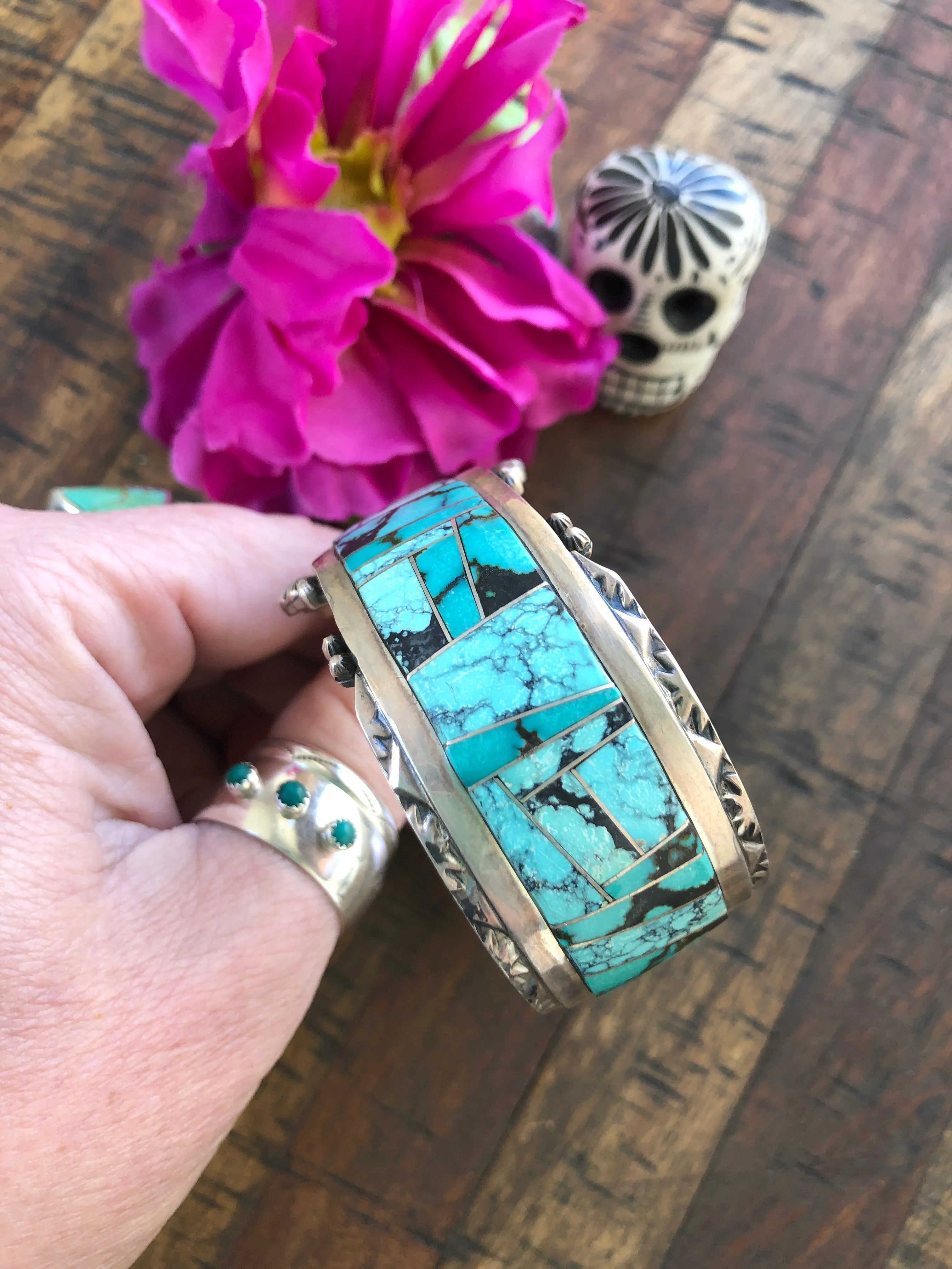 Turquoise Inlay Cuff