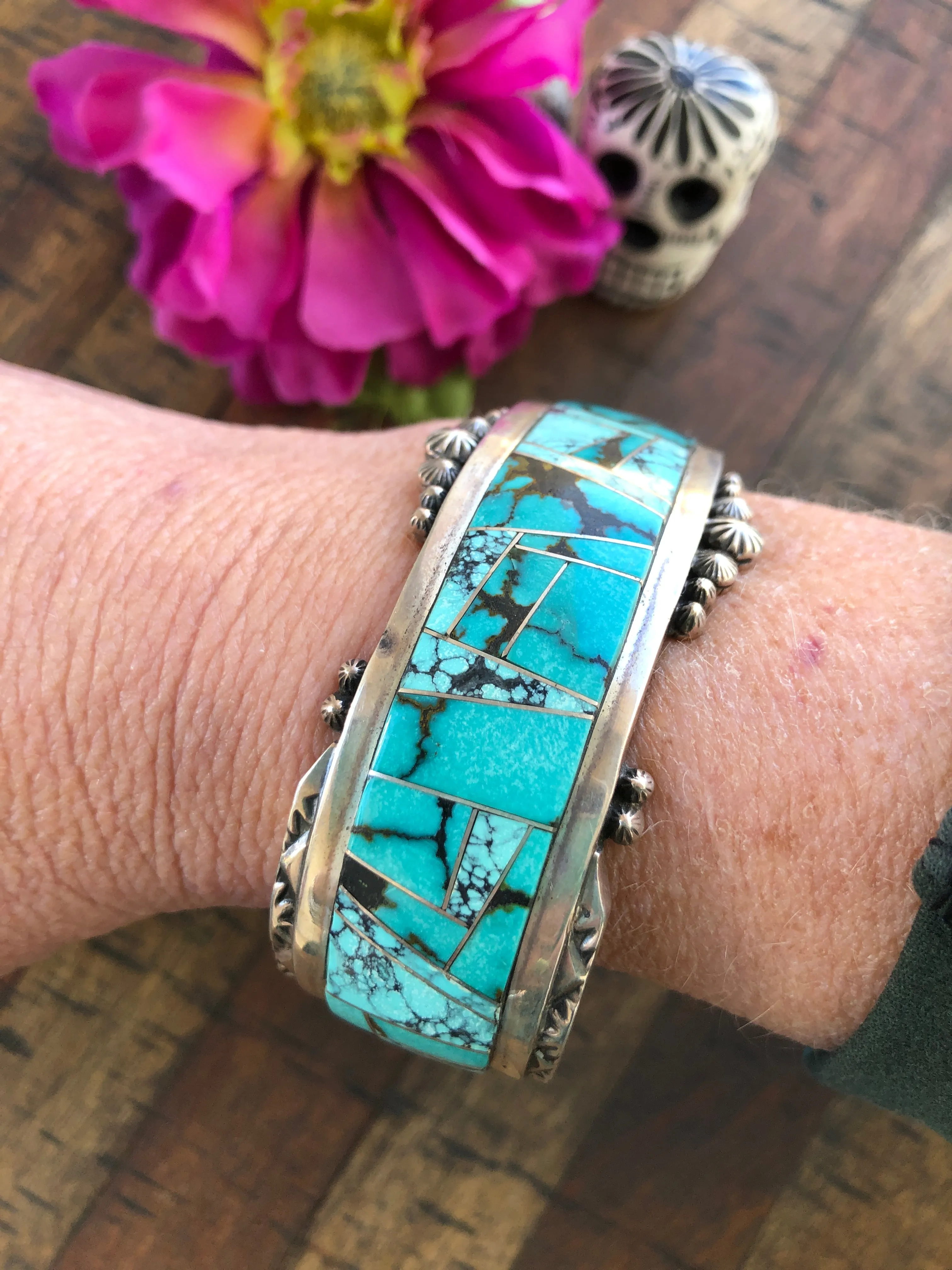 Turquoise Inlay Cuff