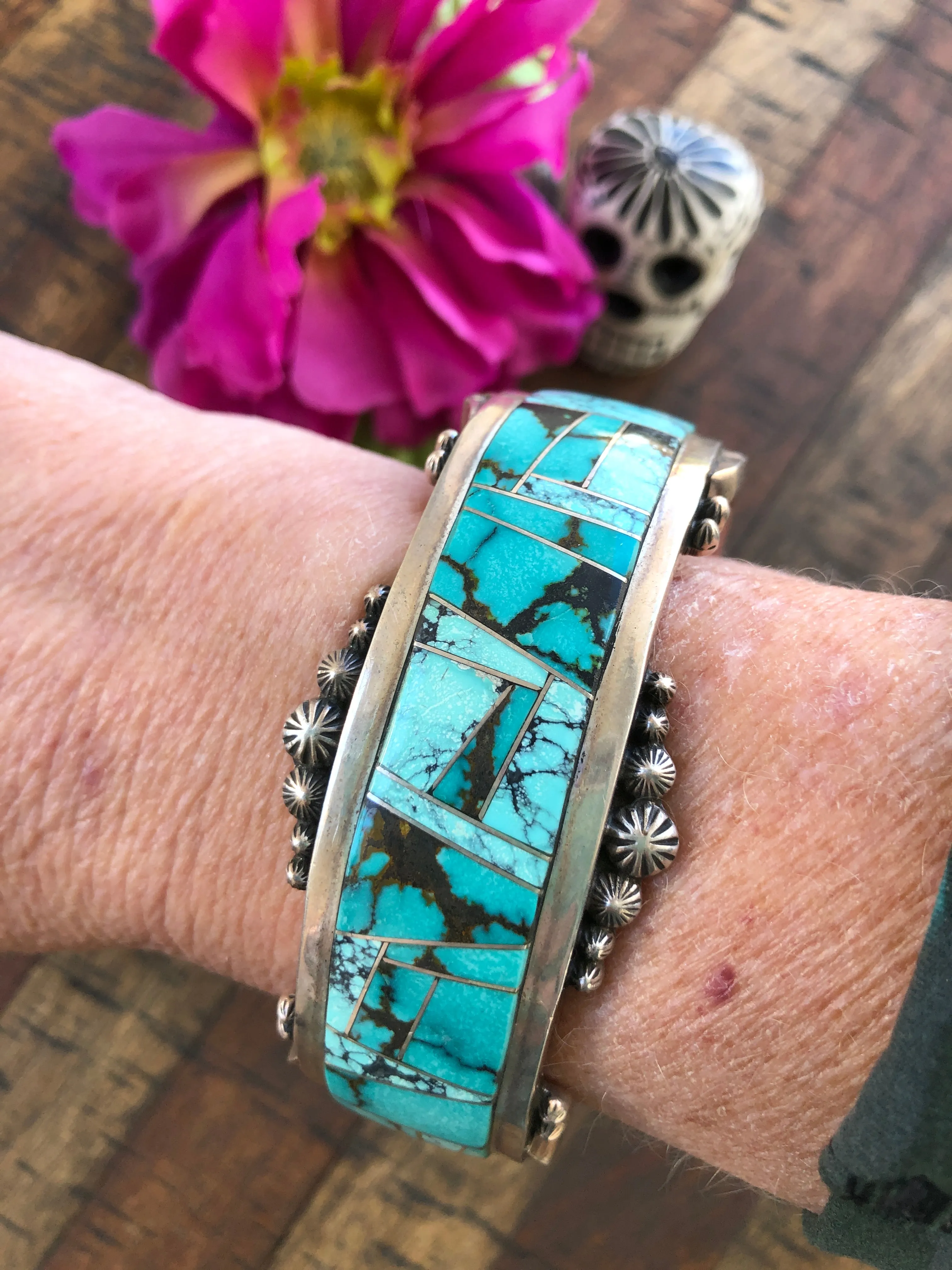 Turquoise Inlay Cuff