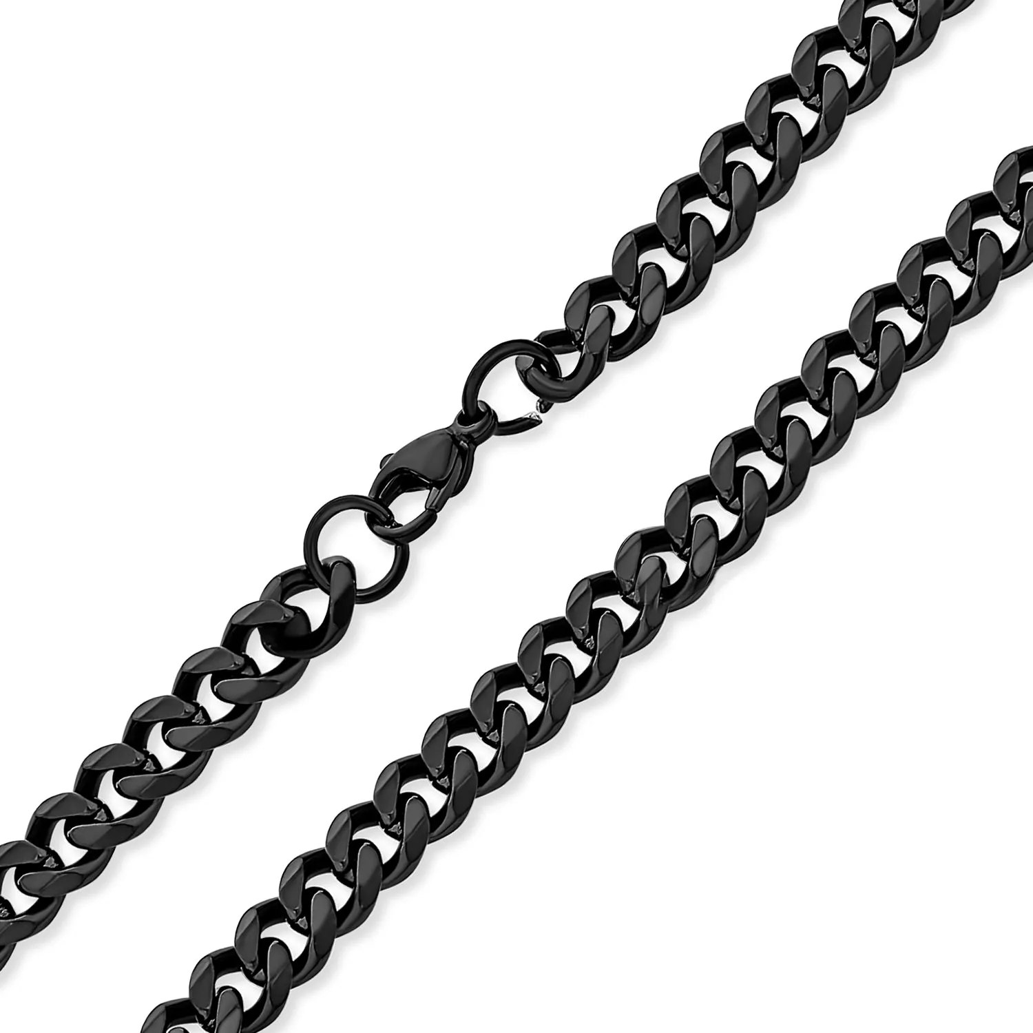 Urban Biker Jewelry Men's Gold Tone Stainless Steel Curb Necklace 18 Inch