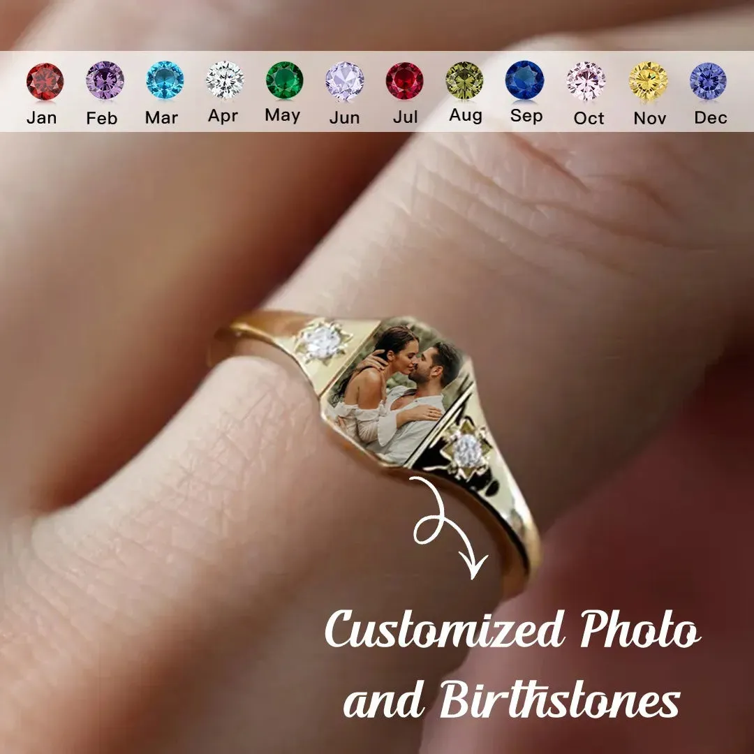 uv color printing birthstone ring