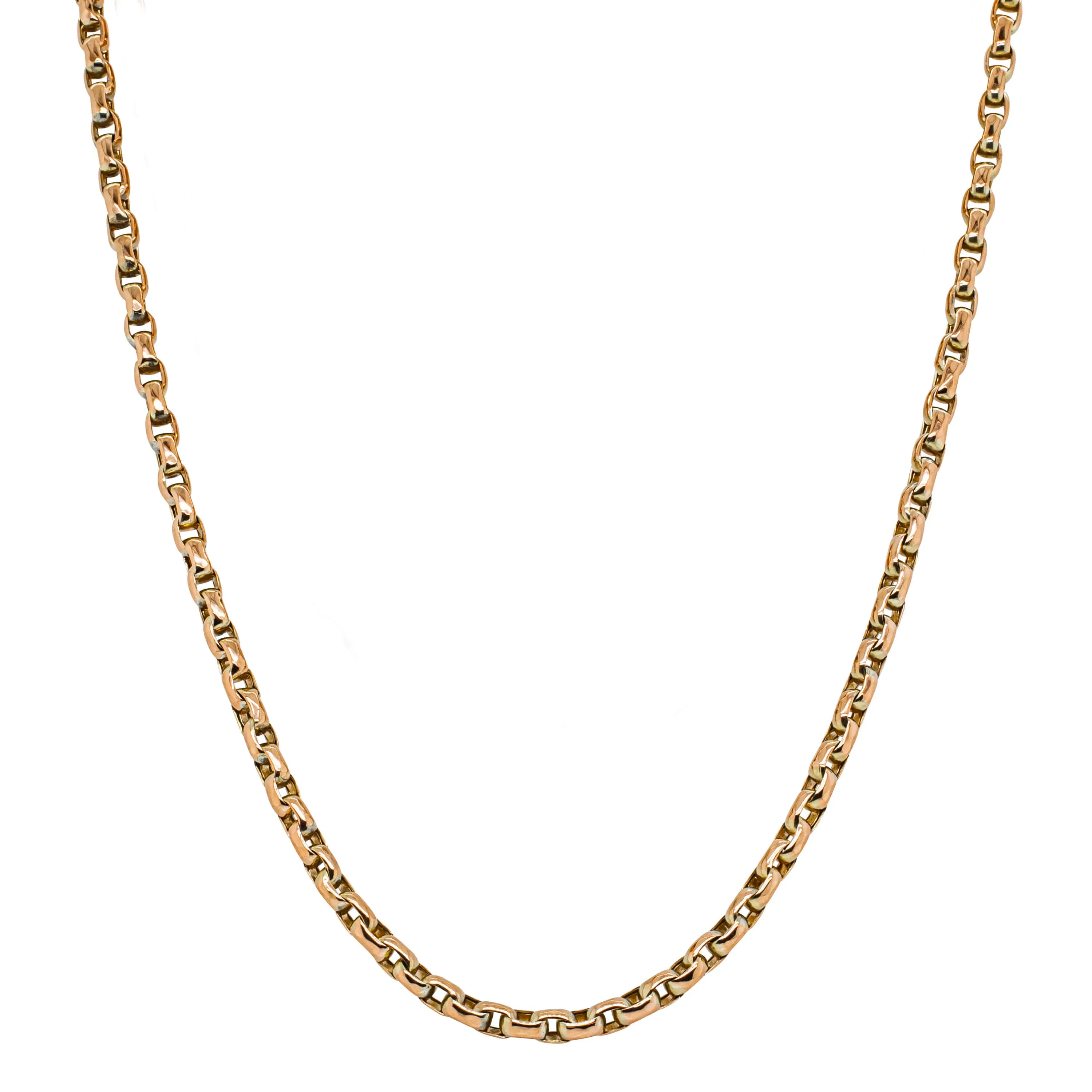 Vintage 9ct Rose Gold Belcher Link Chain