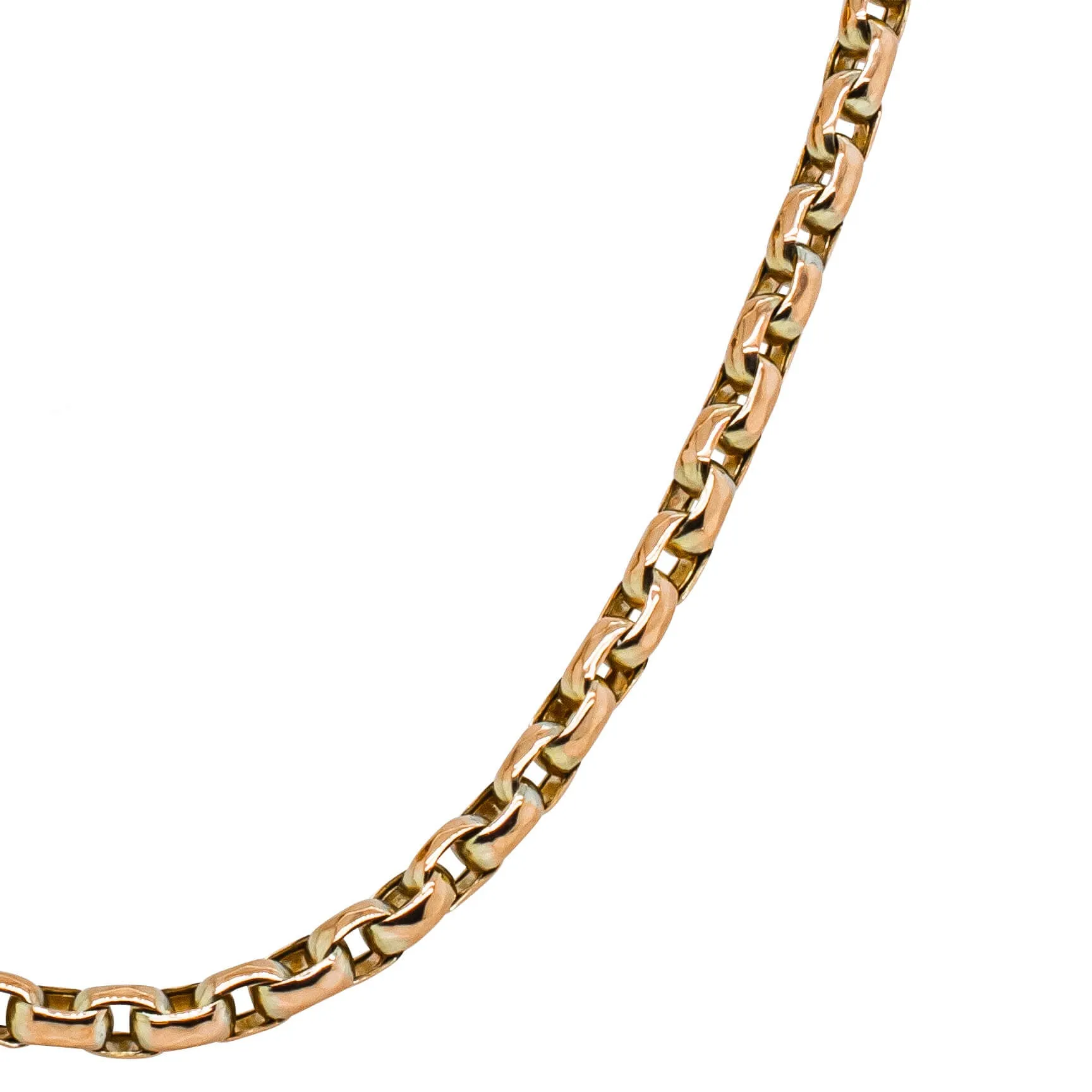 Vintage 9ct Rose Gold Belcher Link Chain