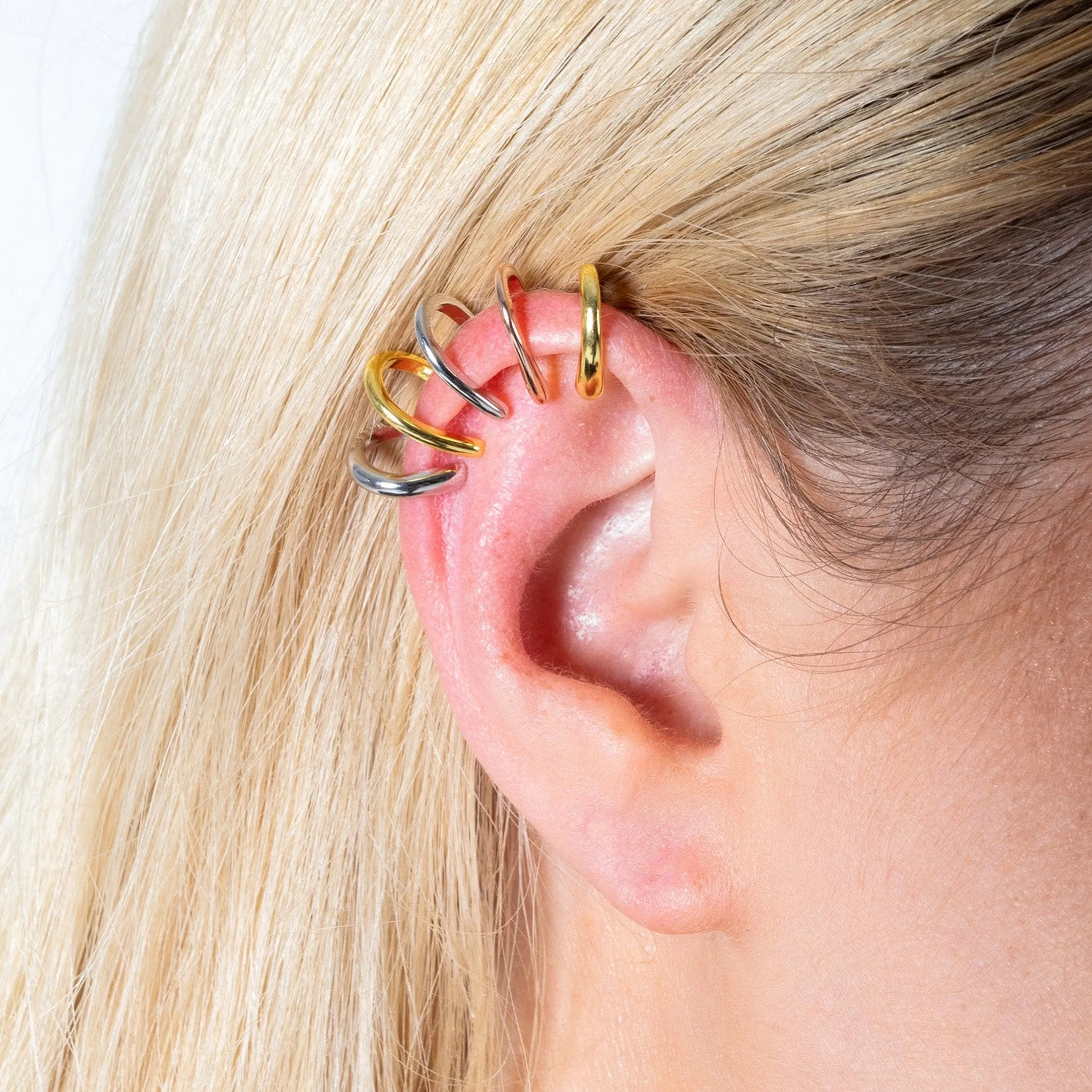 Waterfall High Ear Multi Colour Cuff