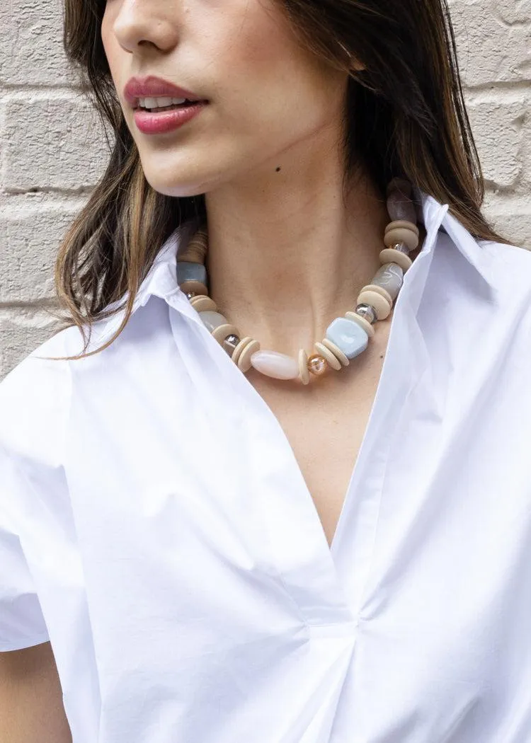 Wood Beaded Necklace