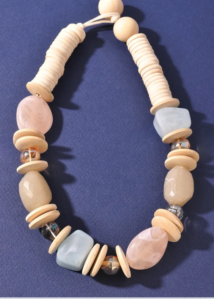 Wood Beaded Necklace