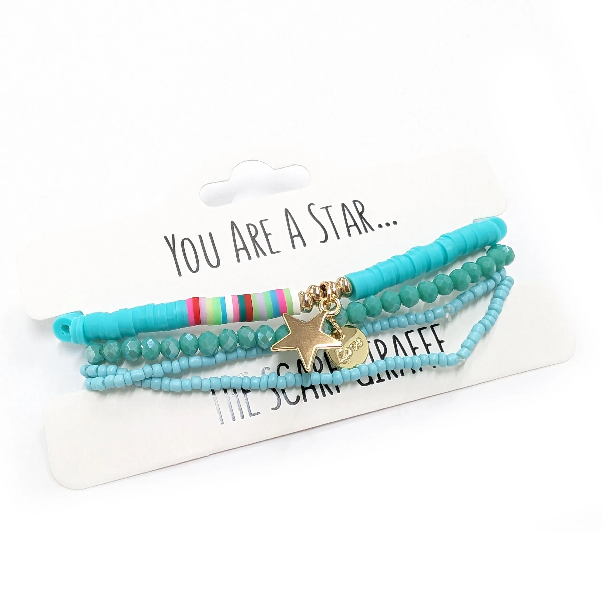 'You Are A Star' Bracelet Set - Turquoise